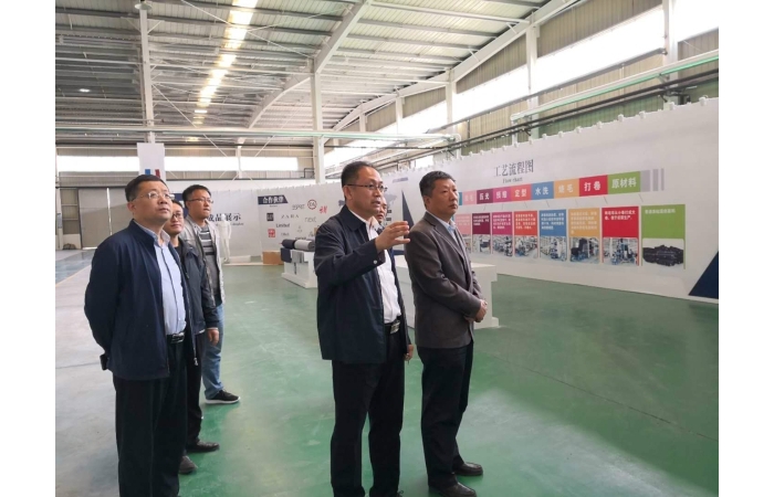 李洪文到凱蒙紡織公司視察市觀摩項目籌備情況